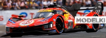 1:18 FERRARI 499P, №50 A.Fuoco, M.Molina, N.Nielsen, 24 Hours of Le Mans (2026), red / yellow / black - P18283A-VET