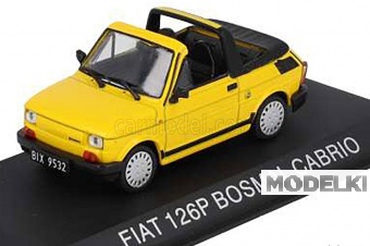 1:43 POLSKI FIAT 126P Bosmal Cabriolet (1987), yellow - FIA3