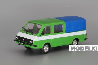 1:43 РАФ-2909 (1979), Автолегенды СССР 234, зеленый / голубой - AL234