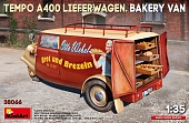 1:35 Сборная модель TEMPO A400 Lieferwagen 3-wheels Bakery Van Truck (1962) - 38066