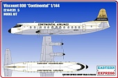 1:144 Сборная модель Самолёт Viscount 800 Continental - 144139-5