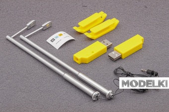 1:43 Набор из 2х фонарных столбов с подсветкой (USB) - ATA43005