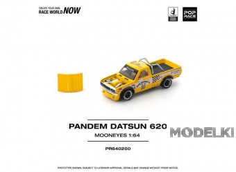 1:64 Pandem DATSUN 620 *Mooneyes*, yellow/black - PR640250