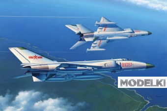 1:48 Сборная модель Самолёт  J-8 IIB - 02845