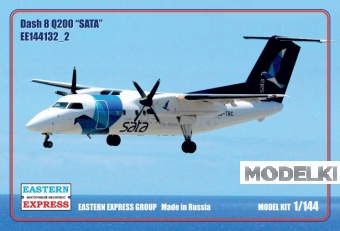 1:144 Сборная модель Пассажирский самолет  Bombardier Dash 8 Q200 (SATA) - 144132-2