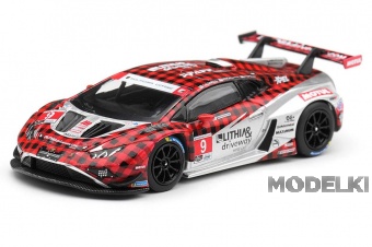 1:64 LAMBORGHINI Huracan GT3 EVO2 #9 Pfaff Motorsports Weathertech GTD Pro (2025), red / silver - MGT01327-L