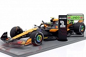 1:12 McLAREN MCL38 №1 Pole Position & winner Abu Dhabi GP (Yas Marina) Formula 1 Lando Norris (2024) - 12S052