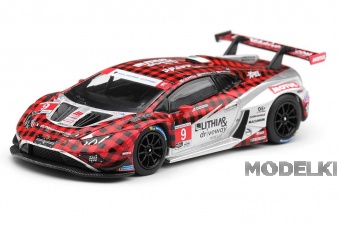 1:64 Lamborghini Huracan GT3 EVO2 #9 Pfaff Motorsports Weathertech GTD Pro (2025), red / silver - MGT01327-BL