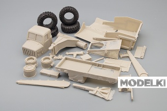 1:43 Сборная модель Скрепер МоАЗ-529Е-Д-357М
