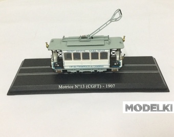 1:87 Трамвай Motrice (1907), белый - 2519002