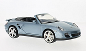 1:18 PORSCHE 911 (997) Turbo Cabriolet, light blue - 73183MET.-BLUE