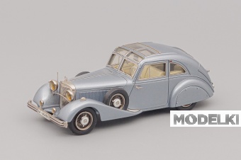 1:43 (Б/У) MERCEDES-BENZ 500K (W29) Stromlinie 'Karosserie Erdmann & Rossi' (1935), silver-fish blue met - TW360-1-X1