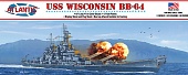 1:665 Сборная модель USS Wisconsin BB-64 Battleship 16 Inch - AMCM3006