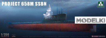 1:350 Сборная модель подводная лодка Project 658M SSBN - 6016