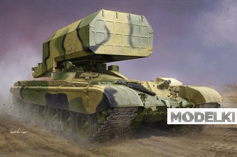1:35 Сборная модель Танк Russian TOS-1 Multiple Rocket Launcher Mod.1989 - 09560