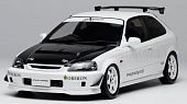 1:18 HONDA Civic Type-R (EK9) J'S Racing Livery (2001), white - M85013