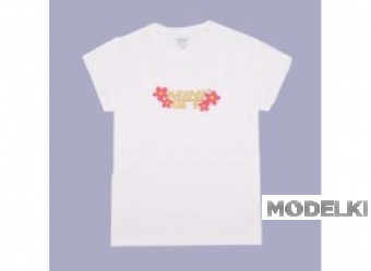 Футболка MINI GT «Pink Floral», размер M, white - MGTOM028-M