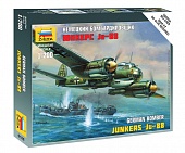 1:200 Сборная модель Немецкий бомбардировщик 'Юнкерс' Ju-88 - 6186