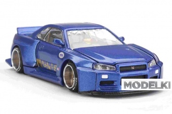 1:64 NISSAN Skyline GT-R (R34) V2 Aero SHINJUKU V2/Kaido Work - KHMG158
