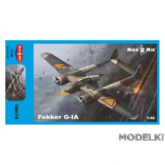 1:48 Сборная модель Самолет Fokker G-1A - 48-016