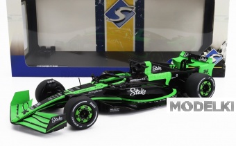 1:18 SAUBER F1 C44 Team Stake Kick Presentation Season (2024)  - №77 Valtteri Bottas - №24 Zhou Guanyu, Green Black - S1811104