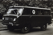 1:43 UAZ-450A «Медицинская Помощь» МО СССР - 1962 г. (интерьер армейский - 4 носилок) - 145025