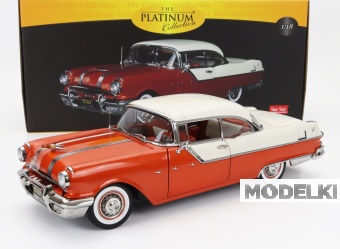 1:18 PONTIAC Star Chief Hard-top (1955), Red White - 05048