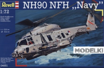 1:72 Сборная модель Европейский транспортно-боевой вертолет Eurocopter NHI NH90 NFH - 04651