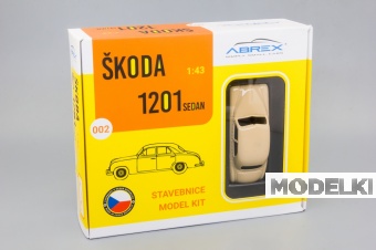 1:43 Сборная модель Skoda 1201 (1956) Taxi Yellow - 711XDYP-KIT