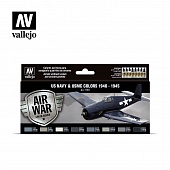 Набор Model Air - US NAVY & USMC WWII 1940-1945 (8цв.) - 71157