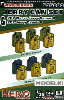 1:35 Сборная модель WW2 German Jerry CAN & Jerry CAN Water  SET - E35003