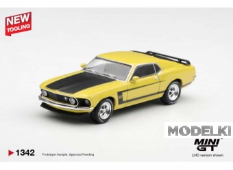 1:64 FORD Mustang Boss 302 (1969), bright yellow - MGT01342-L
