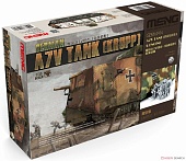 1:35 Сборная модель Немецкий танк A7V (Krupp) с двигателем - TS-017s