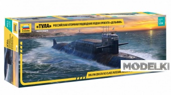 1:350 Сборная модель Атомная подводная лодка «Тула» проекта «Дельфин» - 9062