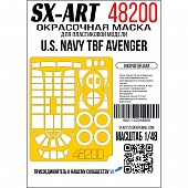 1:48 Маска окрасочная U.S. Navy TBF Avenger (Monogram 5210) - 48200
