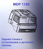 1:43 Кабина со спальником 'трасса'Евро 3 (стенка остеклением кл) - mdp1180