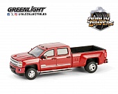 1:64 CHEVROLET Silverado HD 3500 High Country пикап (2018) Cajun Red Metallic - 46150D