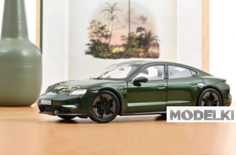 1:18 PORSCHE Taycan Turbo S (2024), Oakgreen Neo - 187655