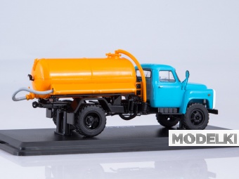 1:43 Ассенизационная машина АНМ-53 (53А), голубой / оранжевый - SSM1336