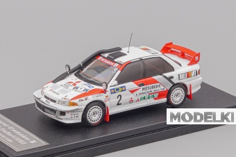 1:43 MITSUBISHI Lancer Evolution III #2 Safari 1995, white - 8552