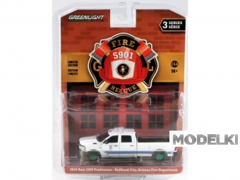 1:64 RAM 2500 Pick-up Tradesman 'Bullhead Fire Department, Arizona' (2020) (Greenlight!!!) - GL67030F-GRE