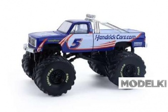 1:64 CHEVROLET K20 Monster Truck #5 *Kings of Crunch-Hendrick Motorsports* (1981), white / blue / red - 49180A