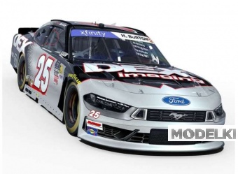 1:64 Ford Mustang #25 Harrison Burton *Dex Imaging*, silver/black/red 2025 - N252565DEXHB