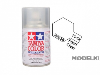 Краска спрей PS-58 Pearl Clear (в баллоне), 100 мл. - 86058