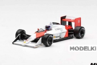 1:64 McLAREN MP4/4 #11 Alain Porst Canadian Grand Prix 2nd place (1988), white / red - MGT01315-L
