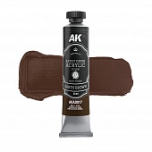 Краска акриловая ARTISTIC DENSE в тюбике - Земляной коричневый / EARTH BROWN – ARTISTIC DENSE ACRYLIC COLOR, 20 мл - AKAD017
