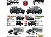 1:64 LAND ROVER Defender 110 Pick Up 4x4 Acc Pack, dark grey silver 2016 - BM64B0340rhd