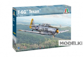 1:48 Сборная модель NORTH AMERICAN T-6g Texan Military Airplane (1951) - 92652ИТ