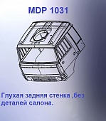 1:43 Кабина со спальником 'трасса'Евро 0 (с глухой задней стенкой кл) - mdp1031