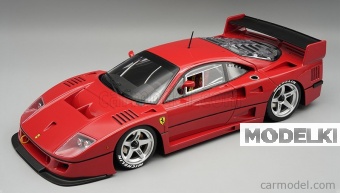 1:18 FERRARI F40 LM Press Version (1996) - Open rear trunck and engine part - close with magnetic system - TM18-429E